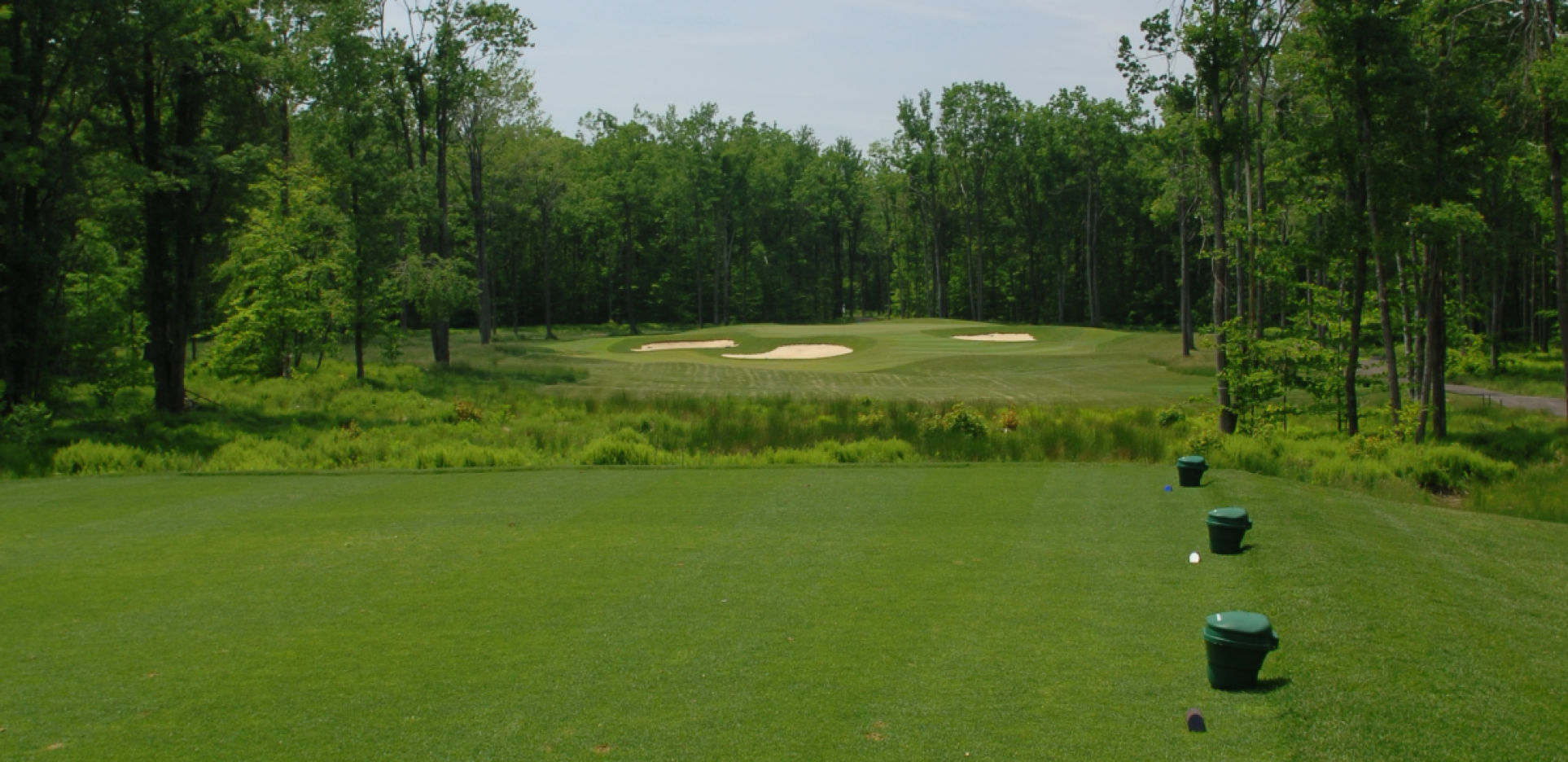 Bunker on golf course